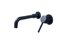 Inbouw Mengkraan Zwart- Verchroomd RVS