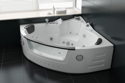 2 Persoons whirlpool massagebad Wit - Hoekbad 172.5x172.5cm 