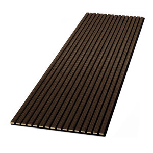 Wandpaneel gerookt eiken 280x60cm met 3-zijdig houtfineer op gerecycled PET-vilt