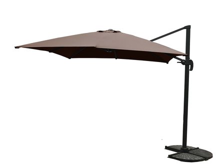 Zweefparasol | Taupe | 300x400 cm 