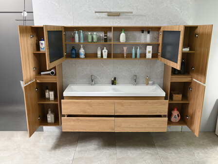 RVS kraan met pop-up afvoer &ndash; detail Havik 145 cm