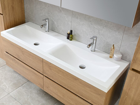 Badkamermeubel Havik 145 cm &ndash; open lades softclose detail