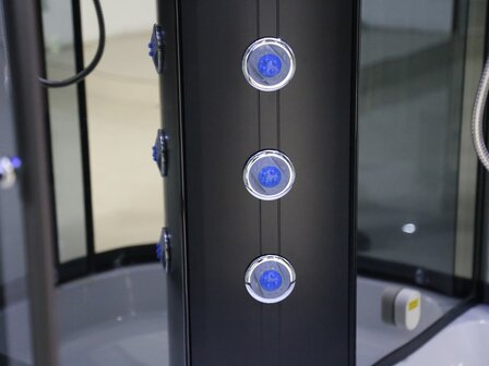 Stoomcabine SC2505 compleet zijaanzicht met LED
