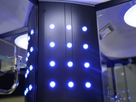 Stoomcabine SC2506 LED plafondverlichting blauw