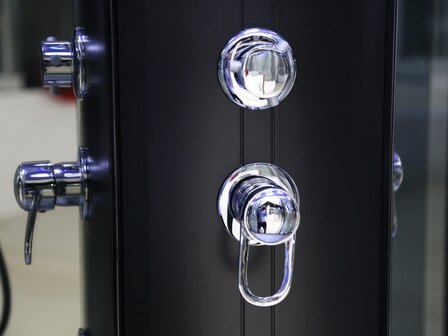 Stoomcabine SC2506 compleet zijaanzicht met schuifdeuren