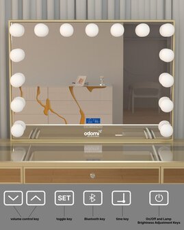 Kaptafel kruk goud &mdash; bijpassend krukje bij luxe make-up tafel