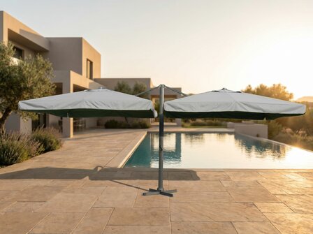 Dubbele zweefparasol