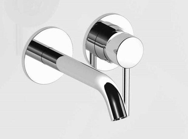 Badkamermeubel BAVENO | 180 cm | Met zijkasten | Licht hout decor met 2 zwarte waskommen