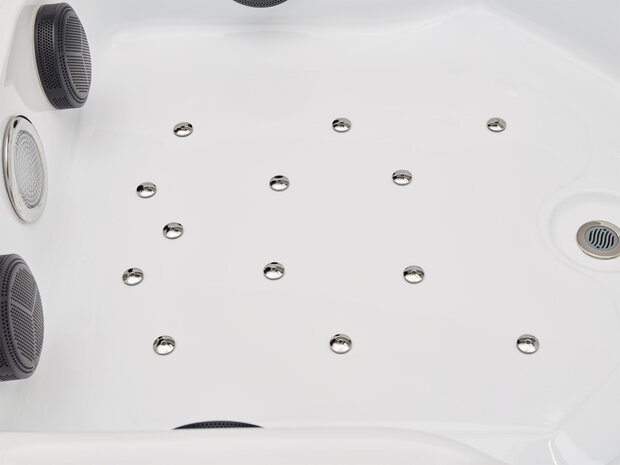Outdoor Spa | 208x208cm | 6-persoons | Mahonie rood + wit