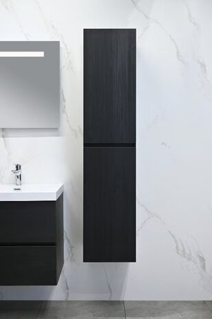 Badkamermeubel 120 cm zwart &ndash; detail afwerking en materiaal