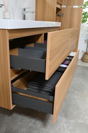 Badkamermeubel licht hout &ndash; totaaloverzicht badkameropstelling