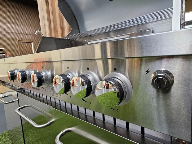 Gasbarbecue buitenkeuken 6 branders met LED verlichting