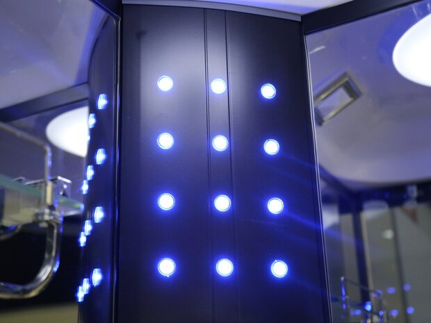 Stoomcabine SC2505 LED sfeerverlichting blauw