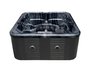 Outdoor Spa 208x208cm Zwart Cloudy Black vooraanzicht