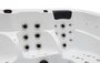 Outdoor Spa interieur wit bad 3 ligbedden 2 zitplaatsen