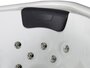 Control panel outdoor spa wit naturel hout